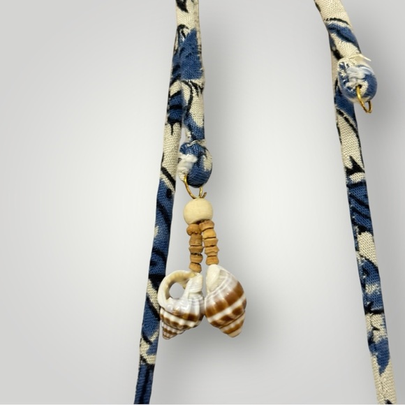 NWOT Natural Life Mara Midi Sundress Ivory Blue Vines Size L - Picture 7 of 11